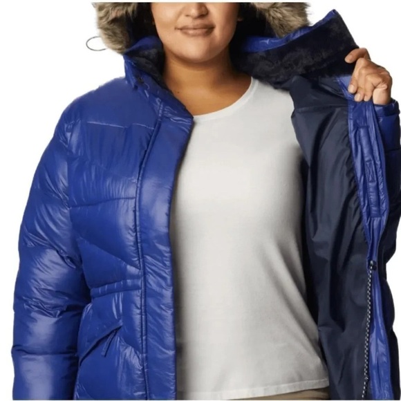Columbia Plus Size Peak Hooded Faux-Fur-Trim Jacket NWT - Picture 6 of 8
